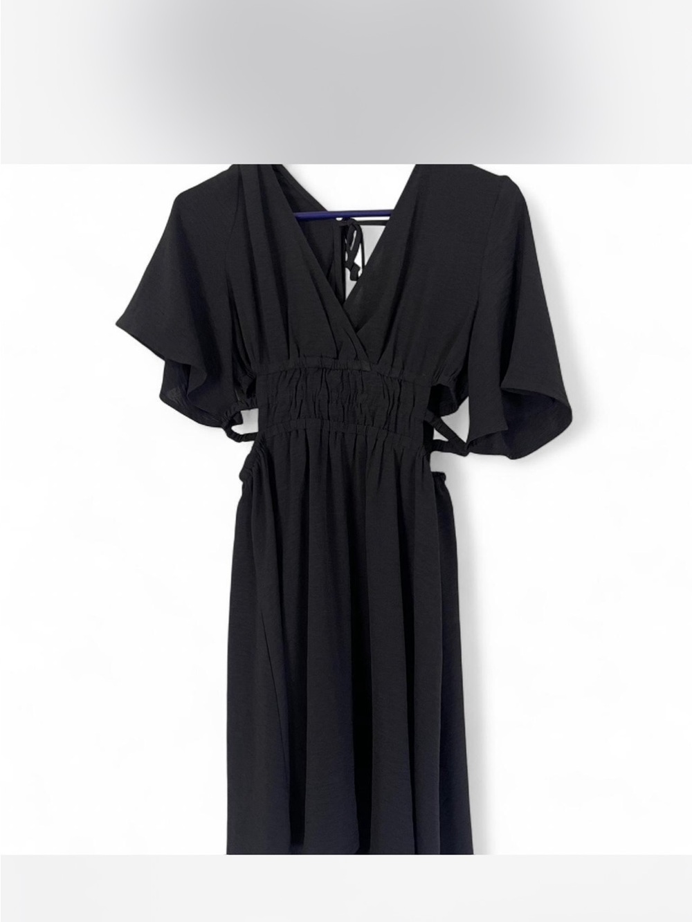 Black Dress with Cut Outs on Side